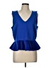 J.Crew Blue Sleeveless Blouse Size L - photo 1