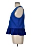 J.Crew Blue Sleeveless Blouse Size L - photo 5