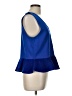 J.Crew Blue Sleeveless Blouse Size L - photo 4