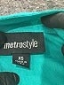 Metrostyle Teal Short Sleeve Blouse Size XS - photo 7