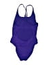 H&M Solid Purple One Piece Swimsuit Size M - photo 2