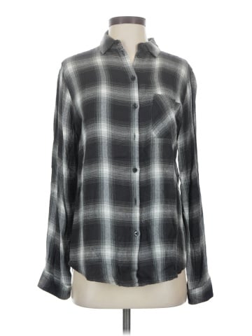 Topshop Long Sleeve Button-Down Shirt (view 1)