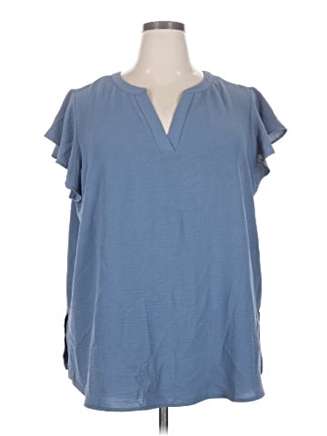 Adrianna Papell Short Sleeve Blouse (view 1)