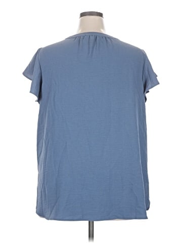 Adrianna Papell Short Sleeve Blouse (view 2)