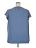 Adrianna Papell 100% Polyester Blue Short Sleeve Blouse Size 2X - photo 2