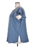 Adrianna Papell 100% Polyester Blue Short Sleeve Blouse Size 2X - photo 5