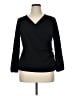 Talbots Black Long Sleeve Top Size XL Petite - photo 1
