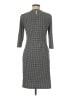 J. McLaughlin Houndstooth Gray Casual Dress Size M - photo 2