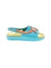 Mini Melissa Color Block Teal Sandals Size 10 (kids) - photo 1