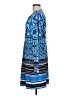 Hale Bob Print Blue Casual Dress Size M - photo 5