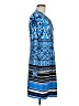 Hale Bob Print Blue Casual Dress Size M - photo 4
