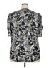 Torrid 100% Polyester Paisley Gray Short Sleeve Blouse Size 2X Plus (2) - photo 2
