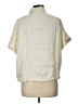 LNA 100% Lyocell Ivory Short Sleeve Blouse Size L - photo 2