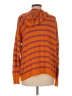Iridium 100% Pima Cotton Stripes Orange Pullover Sweater One size - photo 2