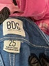 BDG 100% Cotton Tie-dye Blue Jeans Size 25 waist - photo 4