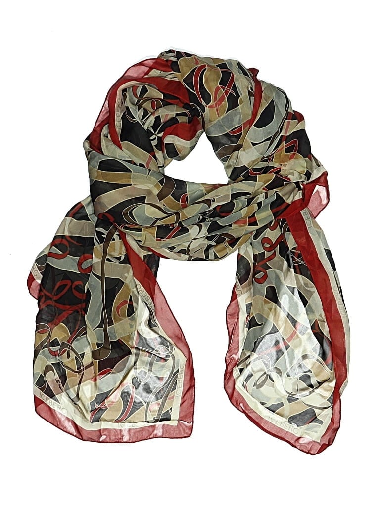 Pre-owned Iceberg Scarf In Burgundy