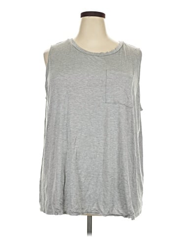 Cotton Bleu Sleeveless T-Shirt (view 1)