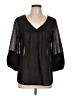 Da-Nang Black 3/4 Sleeve Blouse Size L - photo 1