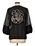 Da-Nang Black 3/4 Sleeve Blouse Size L - photo 2