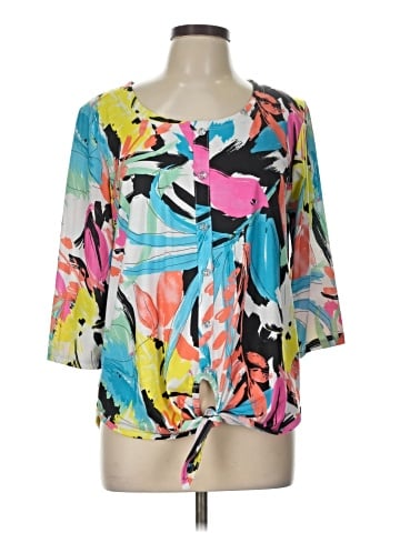 Onque Casuals 3/4 Sleeve Blouse (view 1)