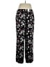 Ann Taylor LOFT Floral Black Casual Pants Size XL - photo 2