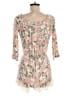 Hot Kiss 100% Rayon Floral Pink Romper Size M - photo 2
