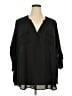 Torrid 100% Polyester Black 3/4 Sleeve Blouse Size 4X Plus (4) - photo 1
