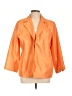 Susan Graver 100% Polyester Orange Blazer Size L - photo 1