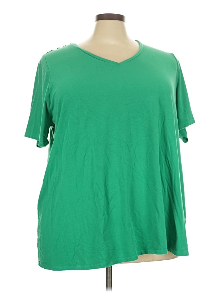 Pre-owned Ellos Short Sleeve T-shirt In Green