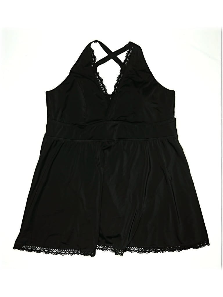 Pre-owned Torrid One Piece Swimsuit In Black