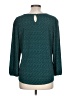 Adrianna Papell Teal 3/4 Sleeve Blouse Size L - photo 2