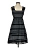 M.S.S.P. Stripes Gray Casual Dress Size XS - photo 1