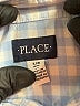 The Children's Place 100% Cotton Checkered-gingham Blue Long Sleeve Button-Down Shirt Size 7 - 8 - photo 3