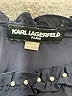 Karl Lagerfeld Paris 100% Polyester Black Short Sleeve Blouse Size L - photo 7