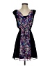 Express 100% Polyester Floral Black Casual Dress Size XS - photo 1