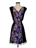 Express 100% Polyester Floral Black Casual Dress Size XS - photo 2