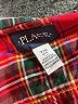 The Children's Place 100% Cotton Plaid Red Long Sleeve Button-Down Shirt Size 7 - 8 - photo 3