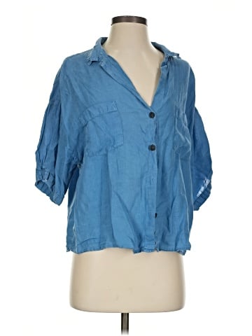 Velvet by Graham & Spencer 3/4 Sleeve Button-Down Shirt (view 1)