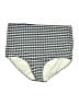 Lands' End Checkered-gingham Ivory Swimsuit Bottoms Size M - photo 1