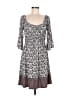 Max Studio Print Gray Casual Dress Size M - photo 1