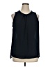 Lola & Sophie 100% Polyester Black Sleeveless Blouse Size XL - photo 1