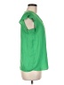 Maison d' Amelie 100% Polyester Green Short Sleeve Blouse Size M - photo 4