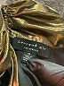 Current Air 100% Polyester Metallic Gold Long Sleeve Blouse Size M - photo 7