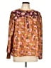 Ann Taylor LOFT 100% Polyester Brown Long Sleeve Blouse Size L - photo 1