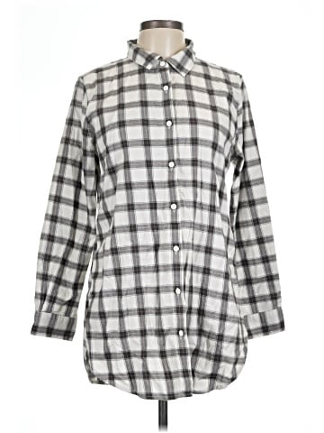 Garnet Hill 3/4 Sleeve Button-Down Shirt (view 1)