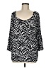 MICHAEL Michael Kors Black 3/4 Sleeve Blouse Size M - photo 1
