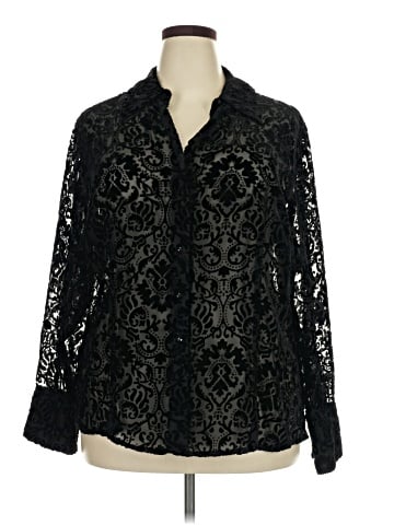 Jones New York Signature Long Sleeve Blouse (view 1)