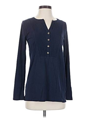Jones New York Signature Long Sleeve Henley (view 1)