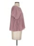 Madewell 100% Polyester Pink Texture &amp; Thread Micropleat Top Size S - photo 4