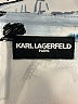 Karl Lagerfeld Paris Print Silver 3/4 Sleeve Button-Down Shirt Size L (estimated) - photo 7
